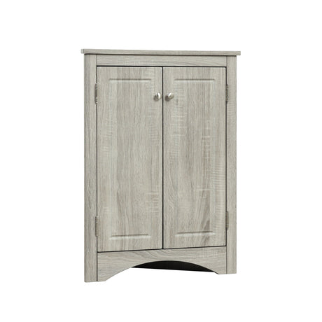 Triangle Bathroom Storage Cabinet With Adjustable Shelves, Freestanding Floor Cabinet For Home Kitchen HouseOfZazla