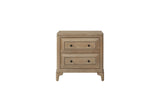 Queen Canopy Bedroom Set With A 2 Drawer Nightstand A Dresser With Poster Mirror And A Door Chest - Sand
