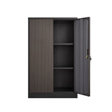 Metal Storage Cabinet With Locking Doors And Adjustable Shelf, Folding Filing Storage Cabinet, Folding Storage Locker Cabinet For Home Office, School, Garage