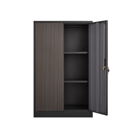 Metal Storage Cabinet With Locking Doors And Adjustable Shelf, Folding Filing Storage Cabinet, Folding Storage Locker Cabinet For Home Office, School, Garage HouseOfZazla