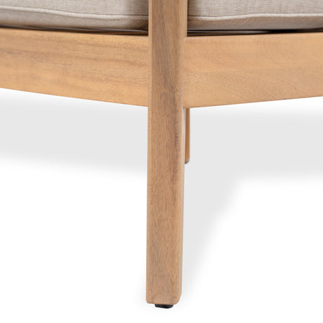 Mallorca Acacia Wood Club Chair With Seat Cushion HouseOfZazla