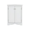 Triangle Bathroom Storage Cabinet With Adjustable Shelves, Freestanding Floor Cabinet For Home Kitchen HouseOfZazla