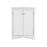 Triangle Bathroom Storage Cabinet With Adjustable Shelves, Freestanding Floor Cabinet For Home Kitchen HouseOfZazla