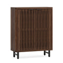 6 Tier Shoe Cabinet With Louvered Doors HouseOfZazla