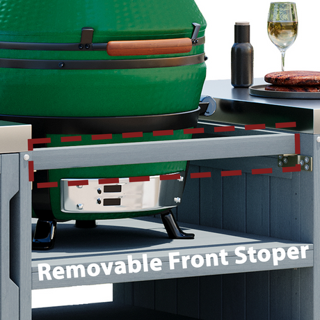 K&K 66.5" Outdoor Kitchen Island for Big Green Egg Grills HouseOfZazla