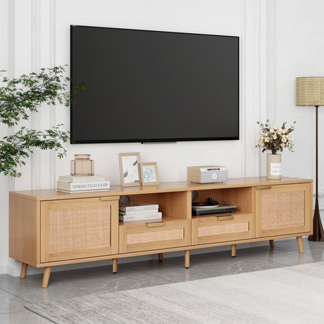 TV Stand Media Console With Cable Management HouseOfZazla