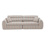 3 Seater, Couch With Throw Pillows For Living Room