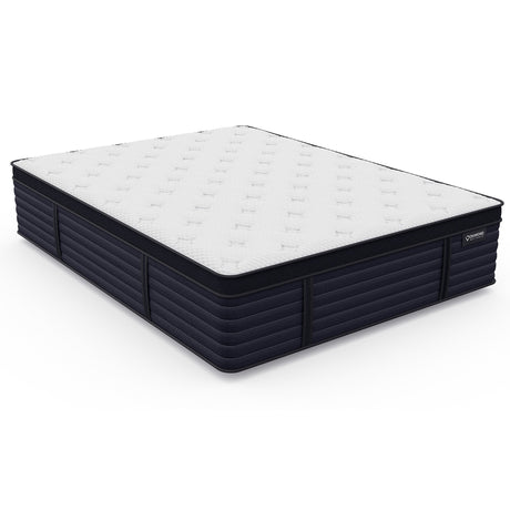 Diamond Hughes King Size Latex Hybrid Mattress with Luxurious Euro-Top and Zoned Coil Support HouseOfZazla