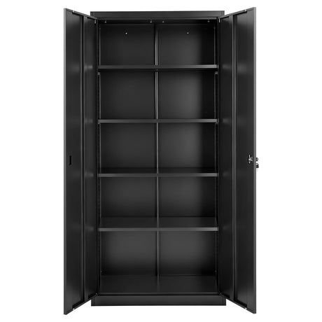 Metal Storage Cabinet, 68.9 in Lockable Steel Garage Cabinet HouseOfZazla