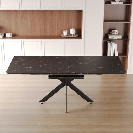 Modern Mid-Century Dining Table Set With Extendable Design HouseOfZazla