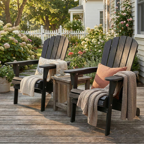 Folding Adirondack Lounge Chair With Embossed Grain Texture HouseOfZazla