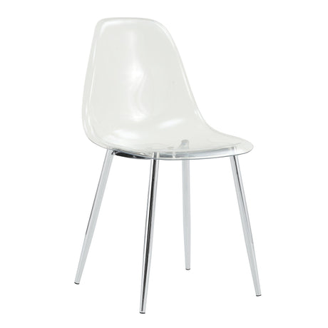 Modern Minimalist Transparent Dining Chair - 6-Piece Set HouseOfZazla