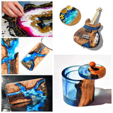 Epoxy Resin 32Oz Kit Crystal Clear-Not Yellowing and No Bubble Self Leveling Easy Mix 1:1 Casting & Coating WoodArtSupply