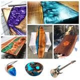 Epoxy Resin 32Oz Kit Crystal Clear-Not Yellowing and No Bubble Self Leveling Easy Mix 1:1 Casting & Coating WoodArtSupply