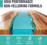 Epoxy Resin Kit, 1 Gallon High-Performance Self-Leveling, Crystal Clear and Ultra-Glossy, Perfect for Table Tops, Crafts WoodArtSupply