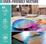 Epoxy Resin Kit, 1 Gallon High-Performance Self-Leveling, Crystal Clear and Ultra-Glossy, Perfect for Table Tops, Crafts WoodArtSupply