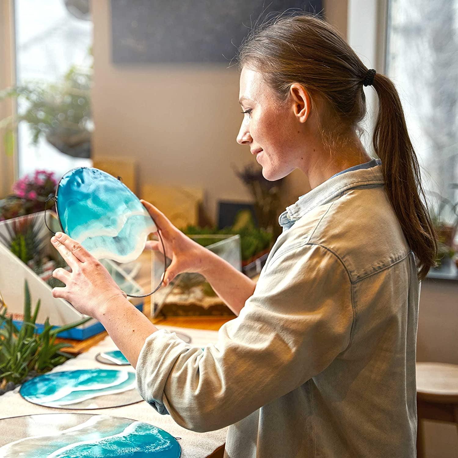 Epoxy Resin Kit, 1 Gallon High-Performance Self-Leveling, Crystal Clear and Ultra-Glossy, Perfect for Table Tops, Crafts WoodArtSupply