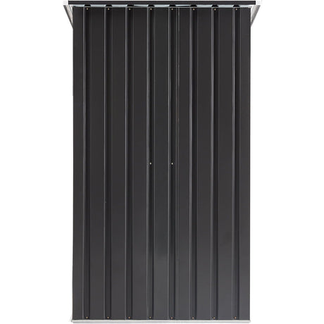 Outdoor Storage Shed, Metal Steel Garden Shed With Single Lockable Door, Small Shed Outdoor Steel Utility Tool Shed For Backyard Patio Garden Lawn - Black HouseOfZazla