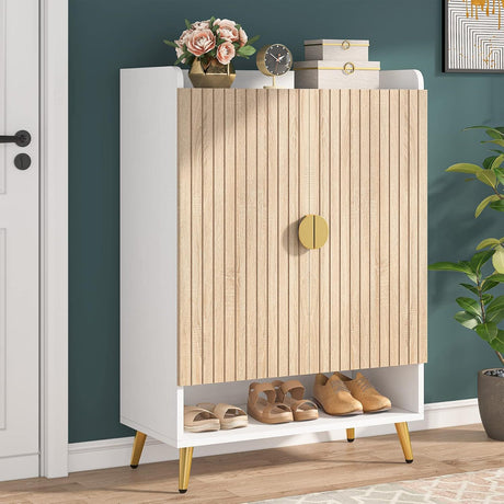 Shoe Cabinet With Doors, 7 Tier Storage Organizer HouseOfZazla