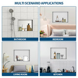 Stainless Steel Shower Niche With Seamless Design For Bathroom Storage