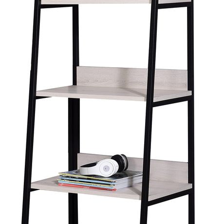 Wendral Natural & Black Finish 24"W Bookshelf HouseOfZazla