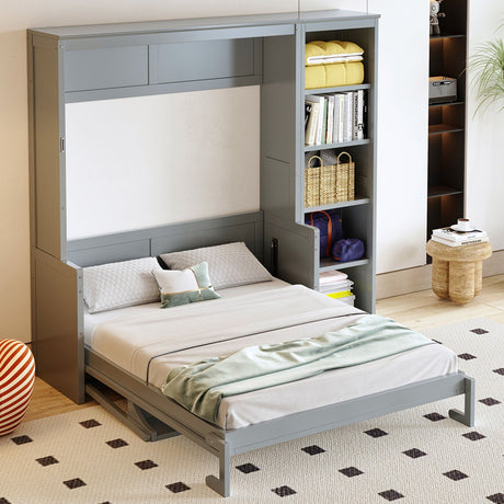 Sturdy Murphy Bed With Desk And Bookshelf HouseOfZazla