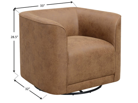 Brown Swivel Accent Chair HouseOfZazla