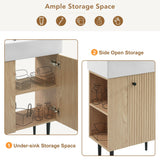 Bathroom Vanity, Combo Cabinet, Bathroom Storage Cabinet, Single Ceramic Sink