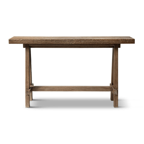 Hawthorne 60'' Solid Reclaimed Elm Trestle Console Table HouseOfZazla