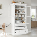 TOPMAX 36 x 16.5 x 78 Inch Freestanding Kitchen Pantry Storage Cabinet HouseOfZazla
