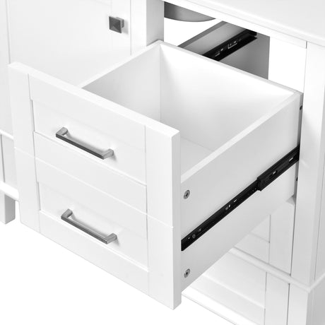 Bathroom Vanity, Modern Bathroom Cabinet With Sink Combo Set, Bathroom Storage Cabinet With A Soft Closing Door And 3 Drawers, Solid Wood Frame HouseOfZazla