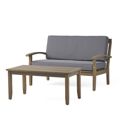Outdoor Chat Set With Coffee Table and Loveseat HouseOfZazla