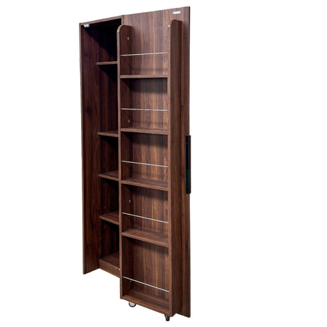 Freestanding Buffet Cupboards Sideboard With Doors & Shelves, Kitchen Pantry Storage Cabinet - Walnut HouseOfZazla