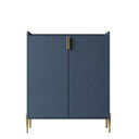 Wine Bar Cabinet With Adjustable Shelf, 2 Door Sideboard With Soft-Closing Hinges And Feet HouseOfZazla