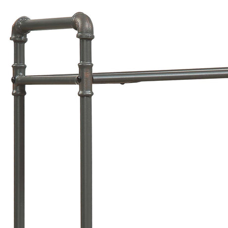 Itzel Antique Bookshelf - Gray / Oak HouseOfZazla