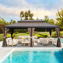 14' x 22' Hardtop Gazebo with Dual-Layer Galvanized Steel Roof HouseOfZazla