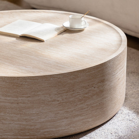 39.37" Round Coffee Table with Mars Pattern HouseOfZazla