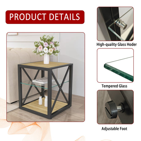 1 Piece Modern End Table Nightstand for Bedroom & Living Room HouseOfZazla