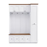 Entryway Hall Tree With Storage Bench, Coat Rack Shoe Bench With Cabinets HouseOfZazla