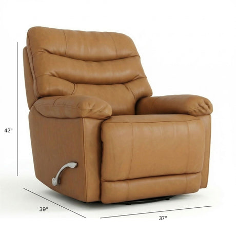 Oslo Antelope - Swivel Glider Recliner With Manual Footrest HouseOfZazla