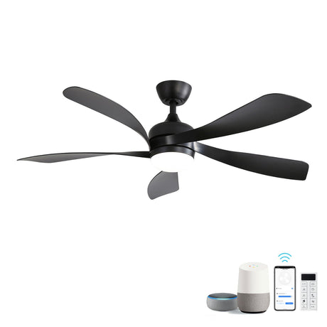 Ceiling Fan with DC Motor and Integrated Light HouseOfZazla