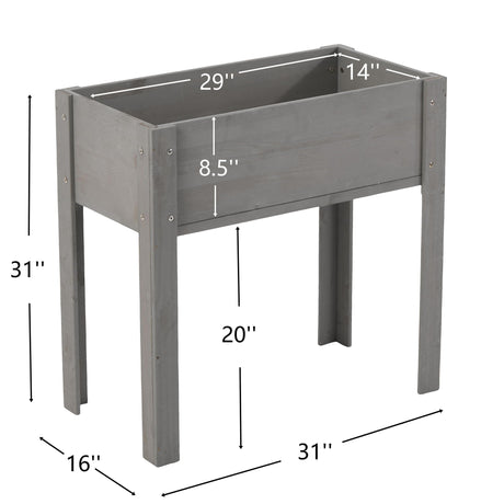 Raised Garden Bed With Legs, Elevated Planter Box For Outdoor Plants HouseOfZazla