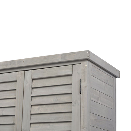 Potting Bench With Storage Cabinet And Metal Table Top For Outdoor HouseOfZazla