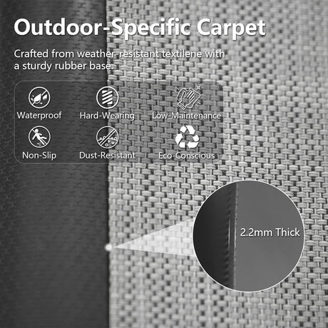 8x16Ft Resin Outdoor Storage Shed with Carpet HouseOfZazla