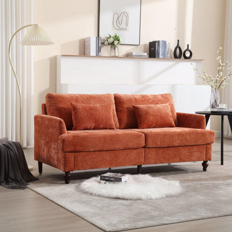Mid Century Modern Fabric Loveseat Sofa, 2 Seat Upholstered Couch HouseOfZazla