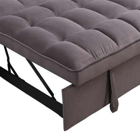 Modern Loveseat Futon Sofa With Pullout Bed, Adjustable Reclining Backrest, Toss Pillows HouseOfZazla