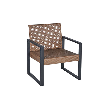 4 Piece Patio Furniture Set With Acacia Wood Table Top And Cushions HouseOfZazla