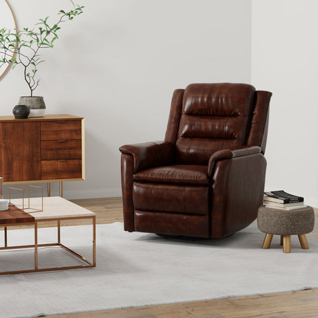 Swivel Recliner With Manual Adjustable Footrest HouseOfZazla