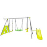 Interesting Six Function Swingset With Net Swing Metal Plastic Safe Swing Set 440Lbs For Outdoor Playground For Age 3+ With 31.5" Net Swing - / HouseOfZazla