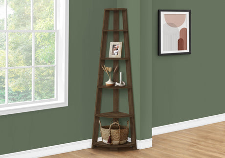 Bookshelf, Bookcase, Etagere, Corner, 5 Tier, For Office, Contemporary & Modern HouseOfZazla